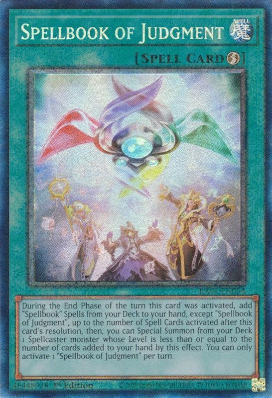 1st Edition, Prismatic Collector's Rare, Quick-Play Spell, Rarity Collection (25th Anniversary Edition), Spell Spellbook of Judgment [RA01-EN054] Prismatic Collector's Rare - Trading Card World