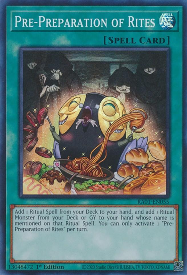 1st Edition, Normal Spell, Rarity Collection (25th Anniversary Edition), Spell, Super Rare Pre-Preparation of Rites [RA01-EN055] Super Rare - Trading Card World