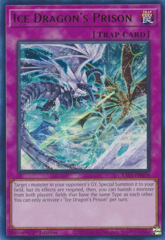 1st Edition, Normal Trap, Rarity Collection (25th Anniversary Edition), Trap, Ultra Rare Ice Dragon's Prison [RA01-EN078] Ultra Rare - Trading Card World