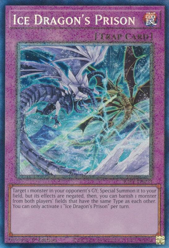 1st Edition, Normal Trap, Prismatic Collector's Rare, Rarity Collection (25th Anniversary Edition), Trap Ice Dragon's Prison [RA01-EN078] Prismatic Collector's Rare - Trading Card World