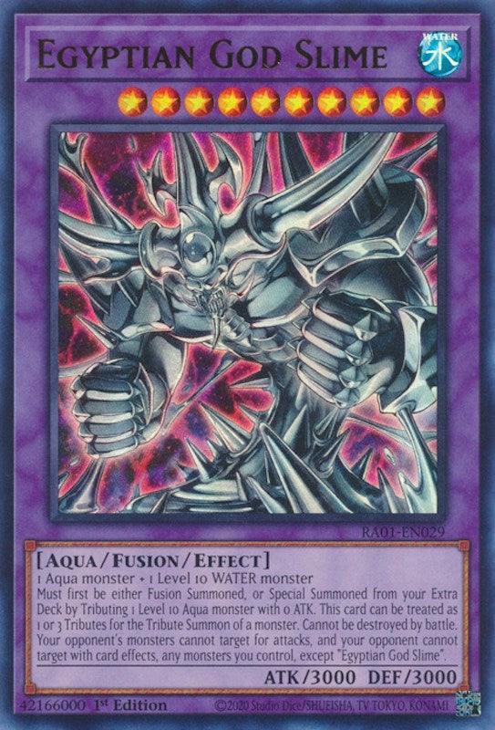 1st Edition, Aqua, Fusion/Effect Monster, Rarity Collection (25th Anniversary Edition), Ultra Rare, Water Egyptian God Slime [RA01-EN029] Ultra Rare - Trading Card World