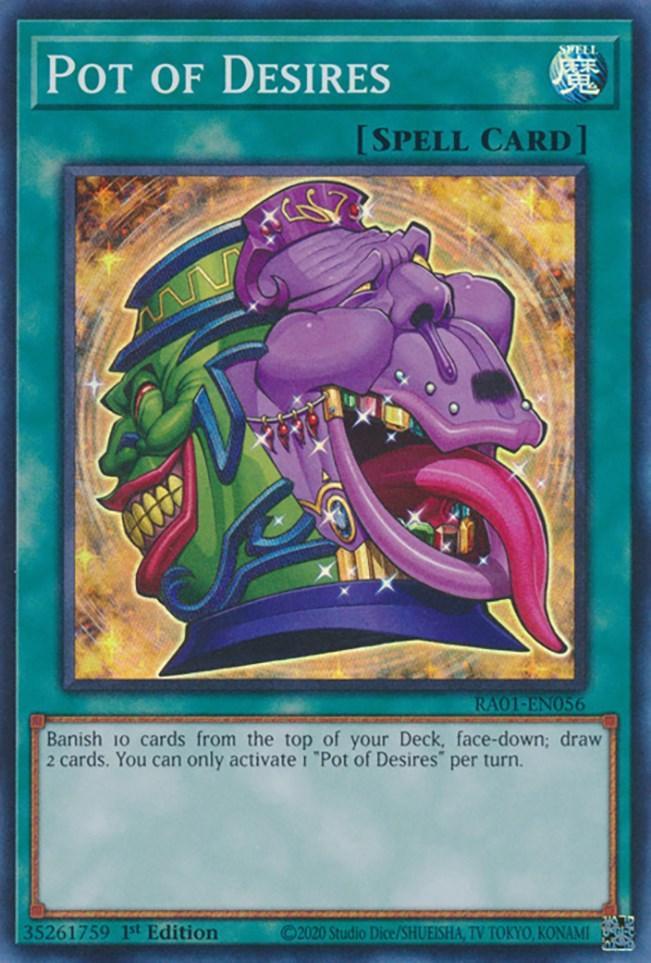 1st Edition, Normal Spell, Rarity Collection (25th Anniversary Edition), Spell, Super Rare Pot of Desires [RA01-EN056] Super Rare - Trading Card World