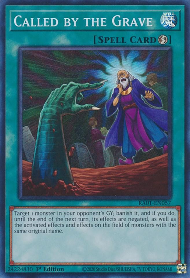1st Edition, Quick-Play Spell, Rarity Collection (25th Anniversary Edition), Spell, Super Rare Called by the Grave [RA01-EN057] Super Rare - Trading Card World