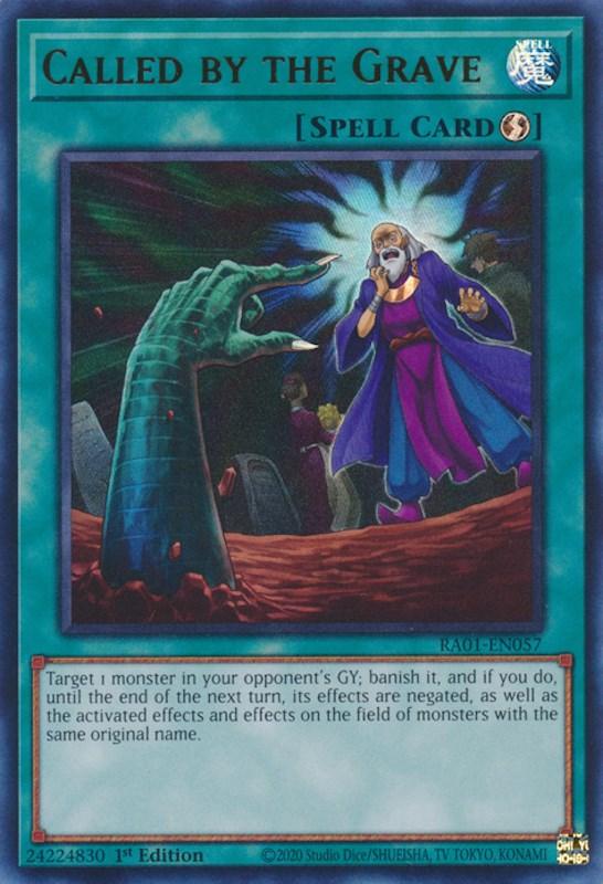 1st Edition, Quick-Play Spell, Rarity Collection (25th Anniversary Edition), Spell, Ultra Rare Called by the Grave [RA01-EN057] Ultra Rare - Trading Card World