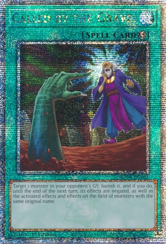 1st Edition, Quarter Century Secret Rare, Quick-Play Spell, Rarity Collection (25th Anniversary Edition), Spell Called by the Grave [RA01-EN057] Quarter Century Secret Rare - Trading Card World