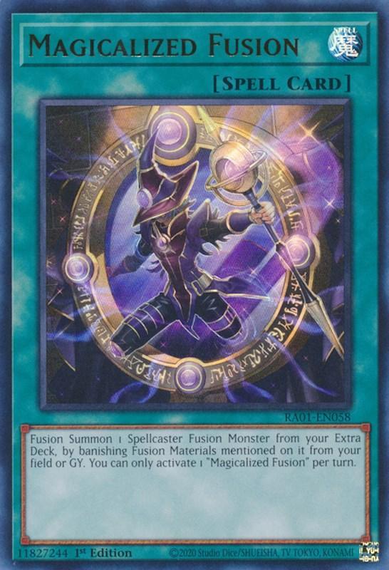 1st Edition, Normal Spell, Rarity Collection (25th Anniversary Edition), Spell, Ultra Rare Magicalized Fusion [RA01-EN058] Ultra Rare - Trading Card World