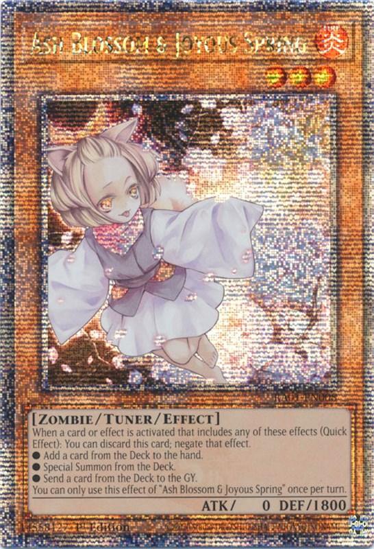 1st Edition, Fire, Quarter Century Secret Rare, Rarity Collection (25th Anniversary Edition), Tuner/Effect Monster, Zombie Ash Blossom & Joyous Spring [RA01-EN008] Quarter Century Secret Rare - Trading Card World