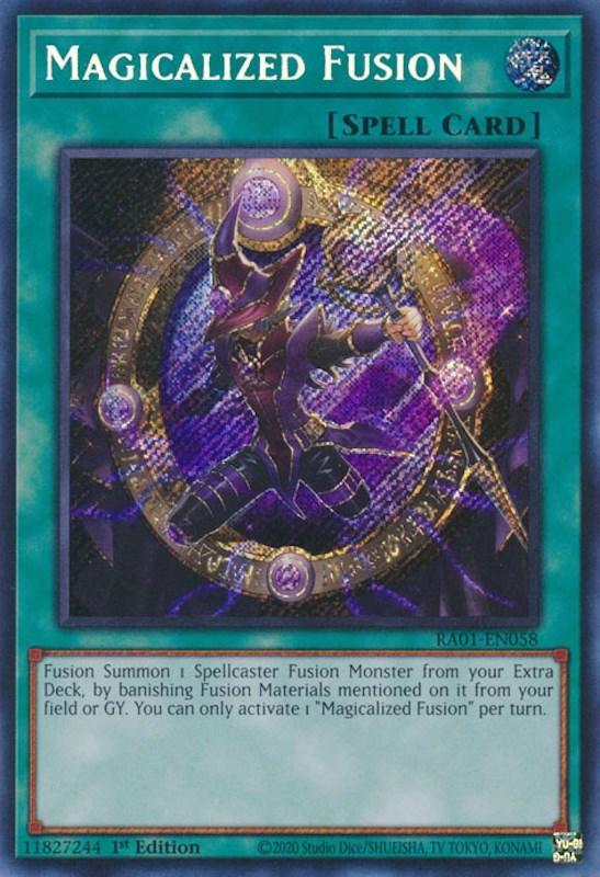 1st Edition, Normal Spell, Rarity Collection (25th Anniversary Edition), Secret Rare, Spell Magicalized Fusion [RA01-EN058] Secret Rare - Trading Card World