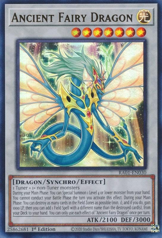 1st Edition, Dragon, Light, Rarity Collection (25th Anniversary Edition), Synchro/Effect Monster, Ultra Rare Ancient Fairy Dragon [RA01-EN030] Ultra Rare - Trading Card World