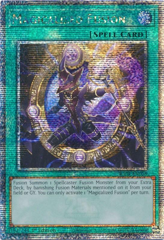 1st Edition, Normal Spell, Quarter Century Secret Rare, Rarity Collection (25th Anniversary Edition), Spell Magicalized Fusion [RA01-EN058] Quarter Century Secret Rare - Trading Card World