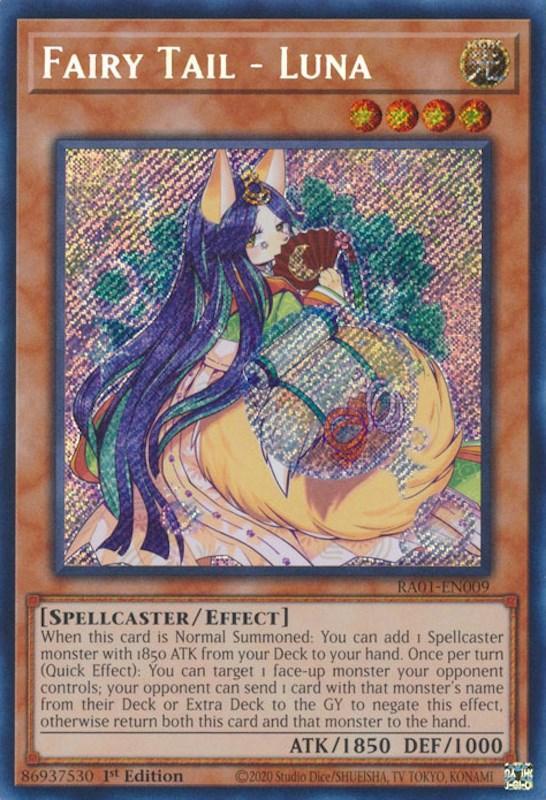1st Edition, Effect Monster, Light, Rarity Collection (25th Anniversary Edition), Secret Rare, Spellcaster Fairy Tail - Luna [RA01-EN009] Secret Rare - Trading Card World