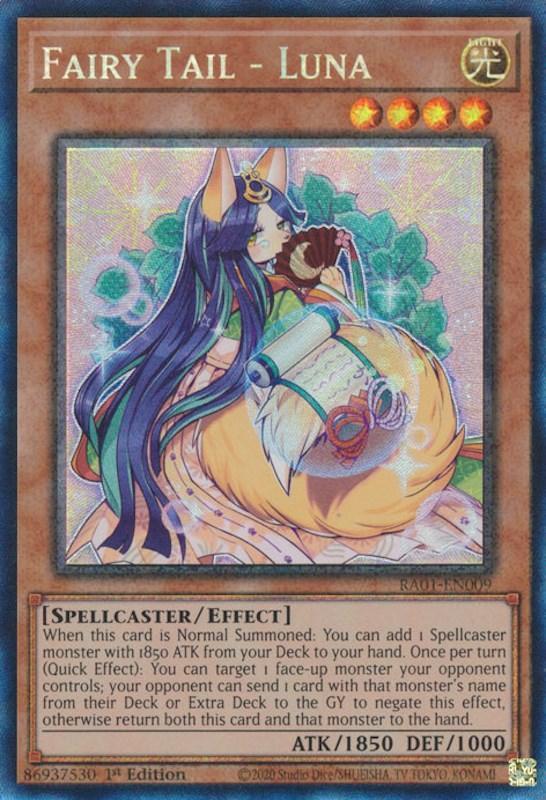 1st Edition, Effect Monster, Light, Prismatic Collector's Rare, Rarity Collection (25th Anniversary Edition), Spellcaster Fairy Tail - Luna [RA01-EN009] Prismatic Collector's Rare - Trading Card World