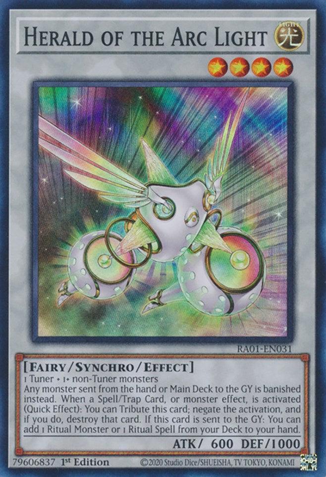 1st Edition, Fairy, Light, Rarity Collection (25th Anniversary Edition), Super Rare, Synchro/Effect Monster Herald of the Arc Light [RA01-EN031] Super Rare - Trading Card World