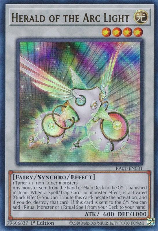 1st Edition, Fairy, Light, Rarity Collection (25th Anniversary Edition), Synchro/Effect Monster, Ultra Rare Herald of the Arc Light [RA01-EN031] Ultra Rare - Trading Card World