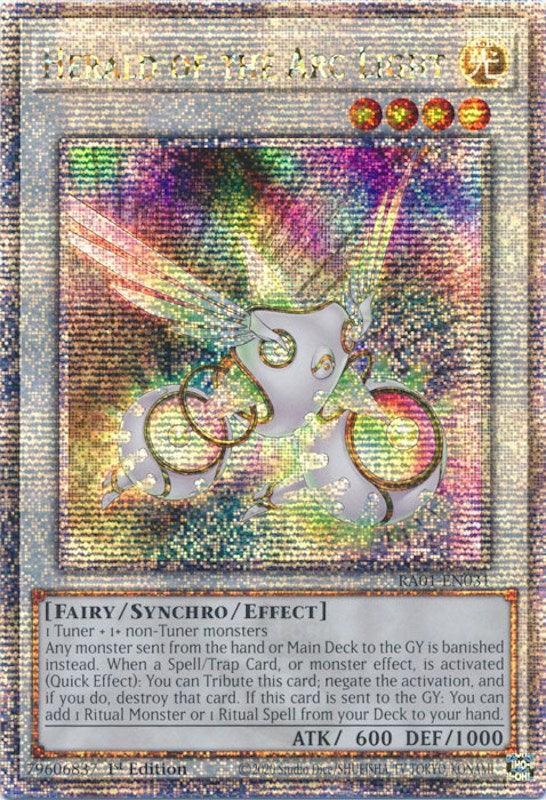 1st Edition, Fairy, Light, Quarter Century Secret Rare, Rarity Collection (25th Anniversary Edition), Synchro/Effect Monster Herald of the Arc Light [RA01-EN031] Quarter Century Secret Rare - Trading Card World