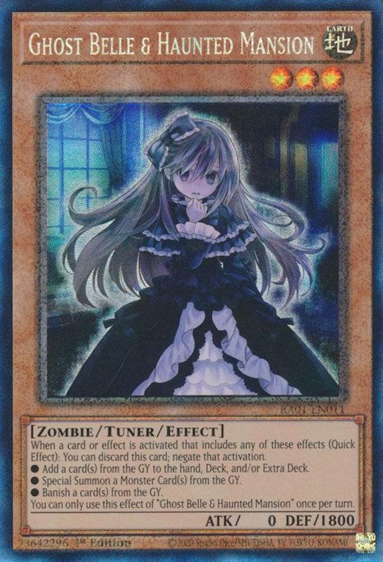 1st Edition, Earth, Prismatic Collector's Rare, Rarity Collection (25th Anniversary Edition), Tuner/Effect Monster, Zombie Ghost Belle & Haunted Mansion [RA01-EN011] Prismatic Collector's Rare - Trading Card World
