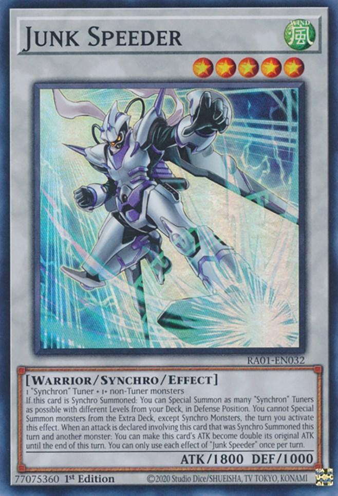 1st Edition, Rarity Collection (25th Anniversary Edition), Super Rare, Synchro/Effect Monster, Warrior, Wind Junk Speeder [RA01-EN032] Super Rare - Trading Card World