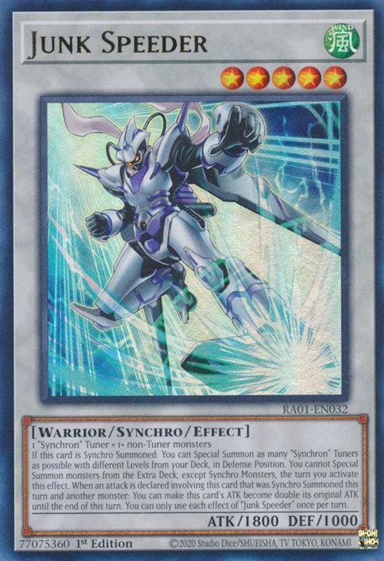 1st Edition, Rarity Collection (25th Anniversary Edition), Synchro/Effect Monster, Ultra Rare, Warrior, Wind Junk Speeder [RA01-EN032] Ultra Rare - Trading Card World