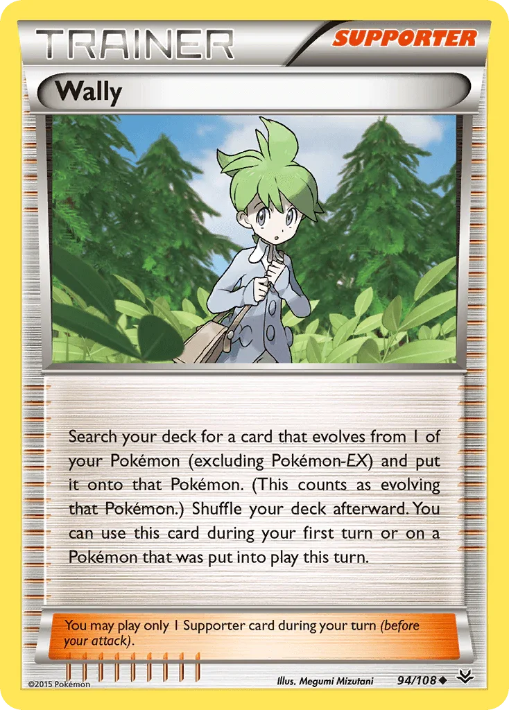 94, Normal, Reverse Holofoil, Supporter, Uncommon, XY: Roaring Skies Wally (94/108) [XY: Roaring Skies] - Trading Card World