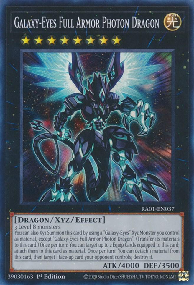 1st Edition, Dragon, Light, Rarity Collection (25th Anniversary Edition), Super Rare, Xyz/Effect Monster Galaxy-Eyes Full Armor Photon Dragon [RA01-EN037] Super Rare - Trading Card World