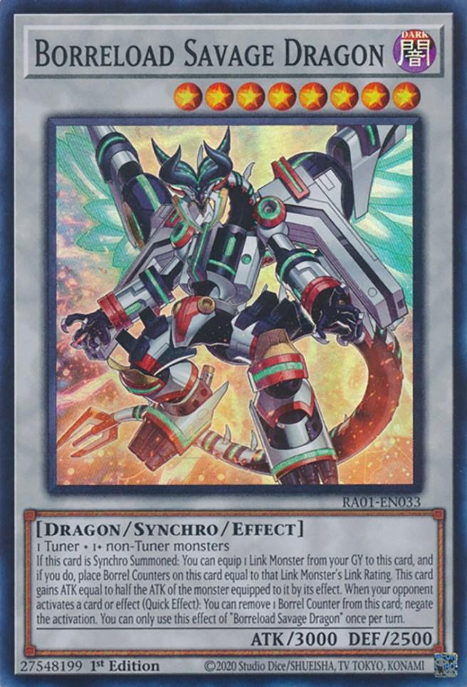 1st Edition, Dark, Dragon, Rarity Collection (25th Anniversary Edition), Super Rare, Synchro/Effect Monster Borreload Savage Dragon [RA01-EN033] Super Rare - Trading Card World