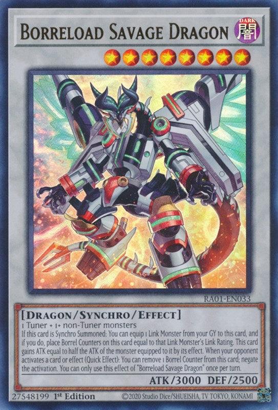 1st Edition, Dark, Dragon, Rarity Collection (25th Anniversary Edition), Synchro/Effect Monster, Ultra Rare Borreload Savage Dragon [RA01-EN033] Ultra Rare - Trading Card World