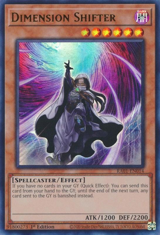 1st Edition, Dark, Effect Monster, Rarity Collection (25th Anniversary Edition), Spellcaster, Ultra Rare Dimension Shifter [RA01-EN014] Ultra Rare - Trading Card World