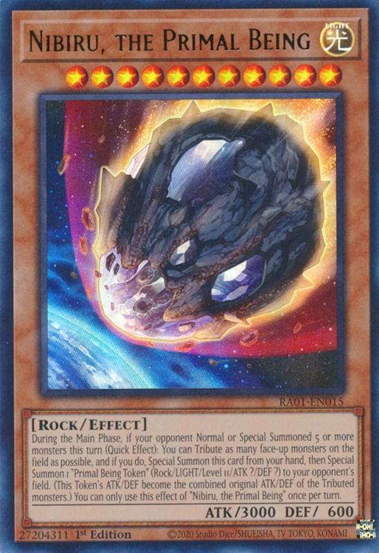 1st Edition, Effect Monster, Light, Rarity Collection (25th Anniversary Edition), Rock, Ultra Rare Nibiru, the Primal Being [RA01-EN015] Ultra Rare - Trading Card World
