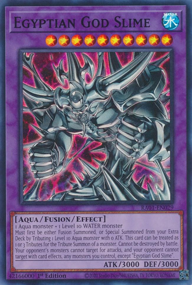 1st Edition, Aqua, Fusion/Effect Monster, Rarity Collection (25th Anniversary Edition), Super Rare, Water Egyptian God Slime [RA01-EN029] Super Rare - Trading Card World