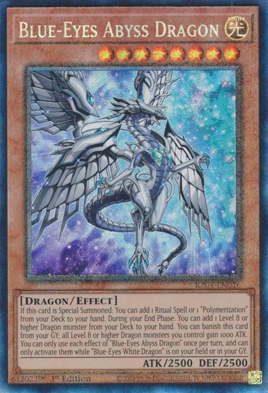 1st Edition, Dragon, Effect Monster, Light, Prismatic Collector's Rare, Rarity Collection (25th Anniversary Edition) Blue-Eyes Abyss Dragon [RA01-EN016] Prismatic Collector's Rare - Trading Card World