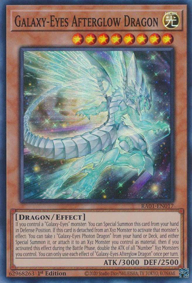 1st Edition, Dragon, Effect Monster, Light, Rarity Collection (25th Anniversary Edition), Super Rare Galaxy-Eyes Afterglow Dragon [RA01-EN017] Super Rare - Trading Card World
