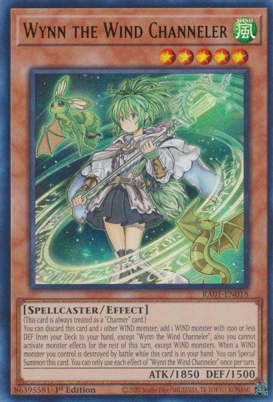 1st Edition, Effect Monster, Rarity Collection (25th Anniversary Edition), Spellcaster, Ultra Rare, Wind Wynn the Wind Channeler [RA01-EN018] Ultra Rare - Trading Card World