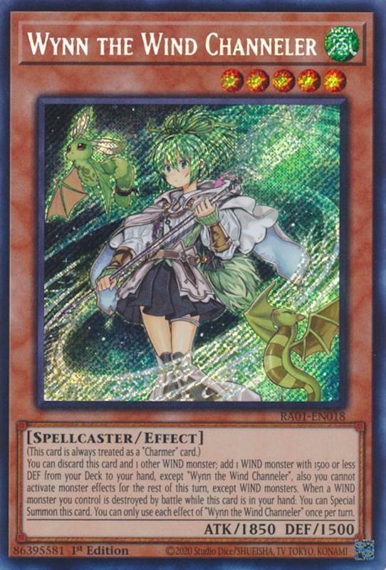 1st Edition, Effect Monster, Rarity Collection (25th Anniversary Edition), Secret Rare, Spellcaster, Wind Wynn the Wind Channeler [RA01-EN018] Secret Rare - Trading Card World