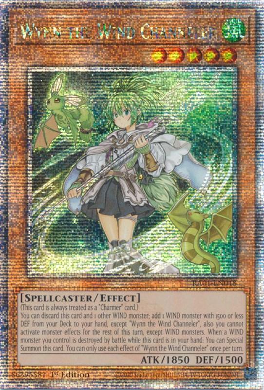 1st Edition, Effect Monster, Quarter Century Secret Rare, Rarity Collection (25th Anniversary Edition), Spellcaster, Wind Wynn the Wind Channeler [RA01-EN018] Quarter Century Secret Rare - Trading Card World