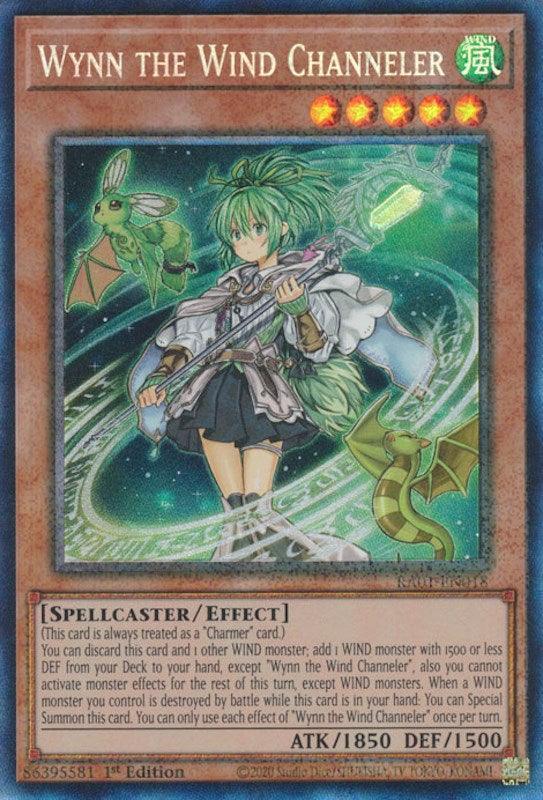 1st Edition, Effect Monster, Prismatic Collector's Rare, Rarity Collection (25th Anniversary Edition), Spellcaster, Wind Wynn the Wind Channeler [RA01-EN018] Prismatic Collector's Rare - Trading Card World