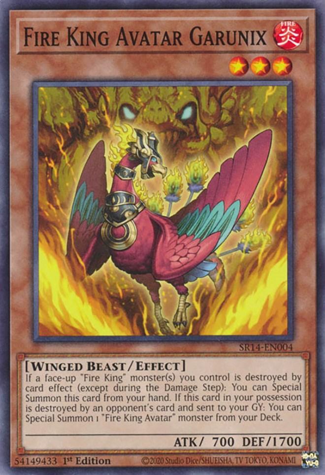 1st Edition, Common, Effect Monster, Fire, Structure Deck: Fire Kings, Winged Beast Fire King Avatar Garunix [SR14-EN004] Common - Trading Card World