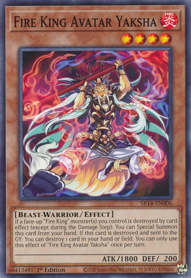 1st Edition, Beast-Warrior, Common, Effect Monster, Fire, Structure Deck: Fire Kings Fire King Avatar Yaksha [SR14-EN006] Common - Trading Card World