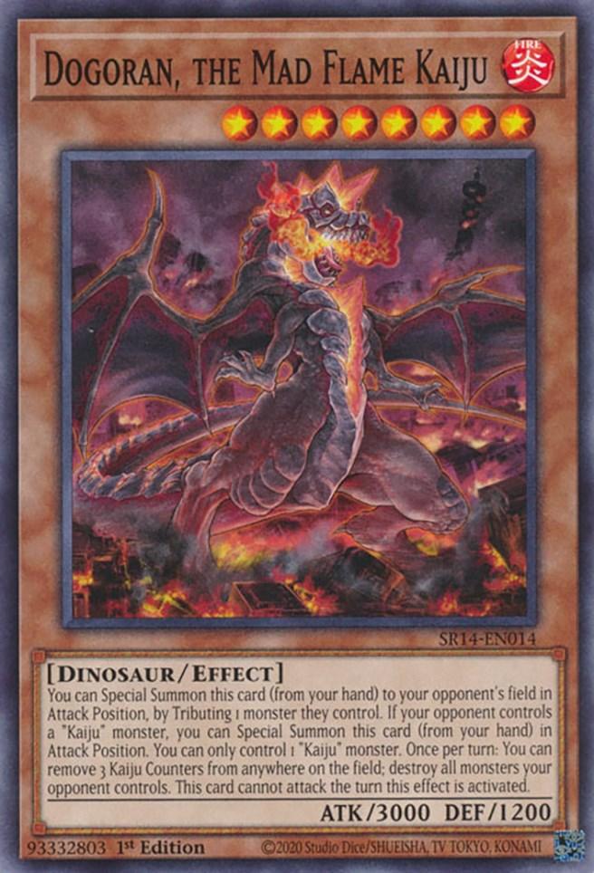 1st Edition, Common, Dinosaur, Effect Monster, Fire, Structure Deck: Fire Kings Dogoran, the Mad Flame Kaiju [SR14-EN014] Common - Trading Card World