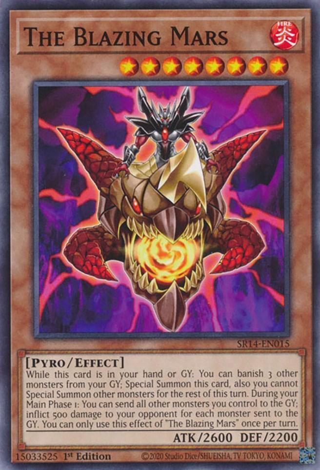 1st Edition, Common, Effect Monster, Fire, Pyro, Structure Deck: Fire Kings The Blazing Mars [SR14-EN015] Common - Trading Card World