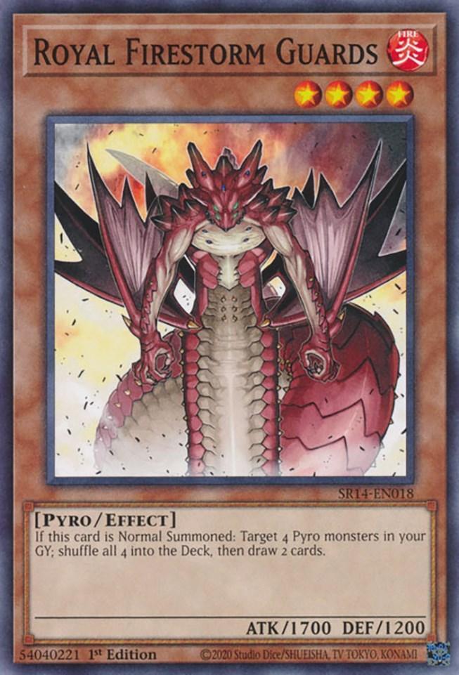 1st Edition, Common, Effect Monster, Fire, Pyro, Structure Deck: Fire Kings Royal Firestorm Guards [SR14-EN018] Common - Trading Card World