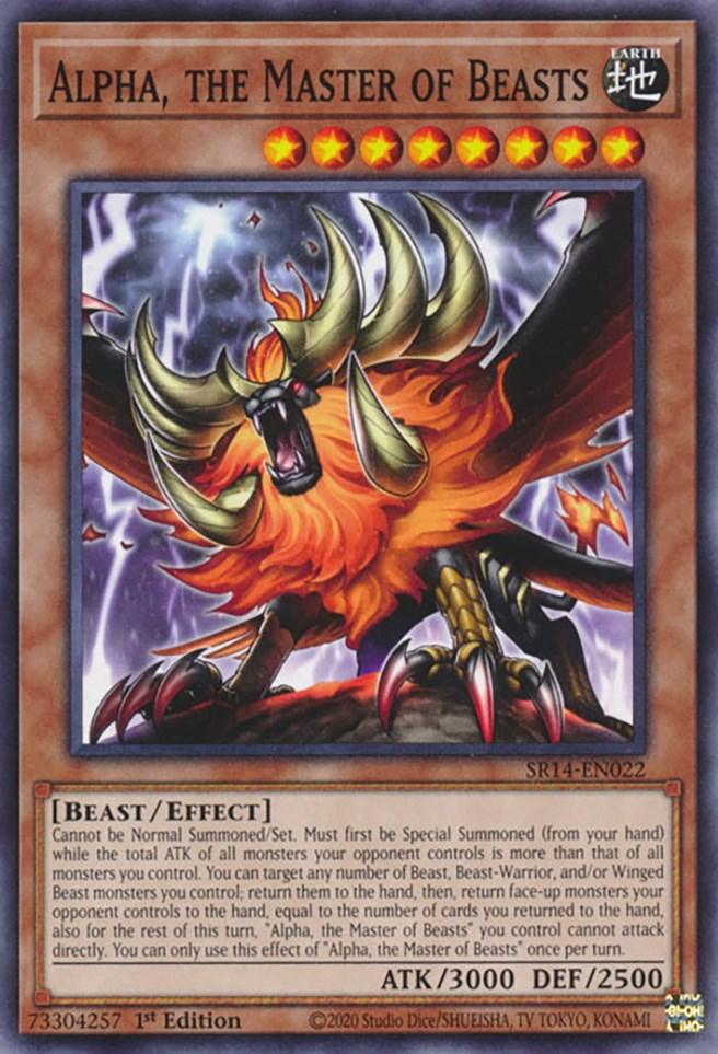 1st Edition, Beast, Common, Earth, Effect Monster, Structure Deck: Fire Kings Alpha, the Master of Beasts [SR14-EN022] Common - Trading Card World
