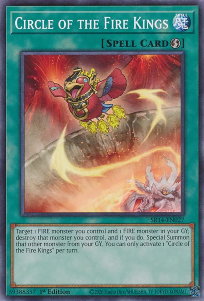 1st Edition, Common, Quick-Play Spell, Spell, Structure Deck: Fire Kings Circle of the Fire Kings [SR14-EN027] Common - Trading Card World