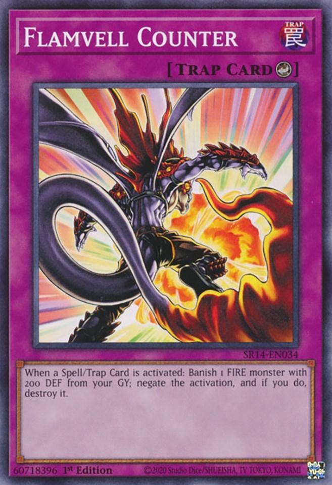 1st Edition, Common, Counter Trap, Structure Deck: Fire Kings, Trap Flamvell Counter [SR14-EN034] Common - Trading Card World