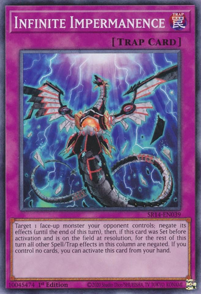 1st Edition, Common, Normal Trap, Structure Deck: Fire Kings, Trap Infinite Impermanence [SR14-EN039] Common - Trading Card World