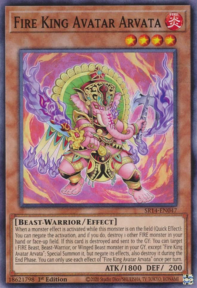 1st Edition, Beast-Warrior, Common, Effect Monster, Fire, Structure Deck: Fire Kings Fire King Avatar Arvata [SR14-EN047] Common - Trading Card World