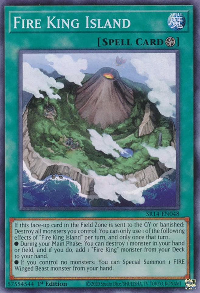 1st Edition, Common, Field Spell, Spell, Structure Deck: Fire Kings Fire King Island [SR14-EN048] Common - Trading Card World
