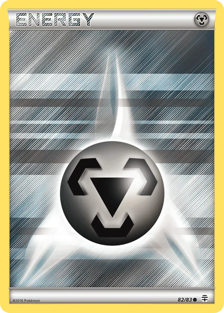 82, Basic Metal Energy, Common, Normal, Reverse Holofoil, XY: Generations Metal Energy (82/83) [XY: Generations] - Trading Card World