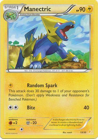 13, Fighting[×2], Lightning, Metal[-20], Normal, Promo, XY: Trainer Kit 3 - Pikachu Libre Manectric (13/30) [XY: Trainer Kit 3 - Pikachu Libre] - Trading Card World