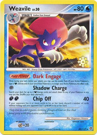 40, Countdown Calendar Promos, Metal[+20], Normal, Promo, Water Weavile (40/132) [Countdown Calendar Promos] - Trading Card World