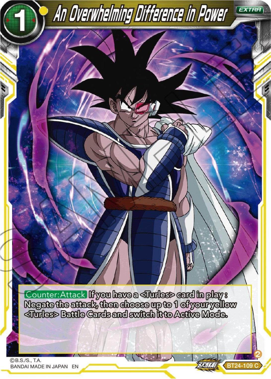 Beyond Generations, BT24-109, Common, Extra, Normal, Parallel Foil, Yellow An Overwhelming Difference in Power (BT24-109) [Beyond Generations] - Trading Card World